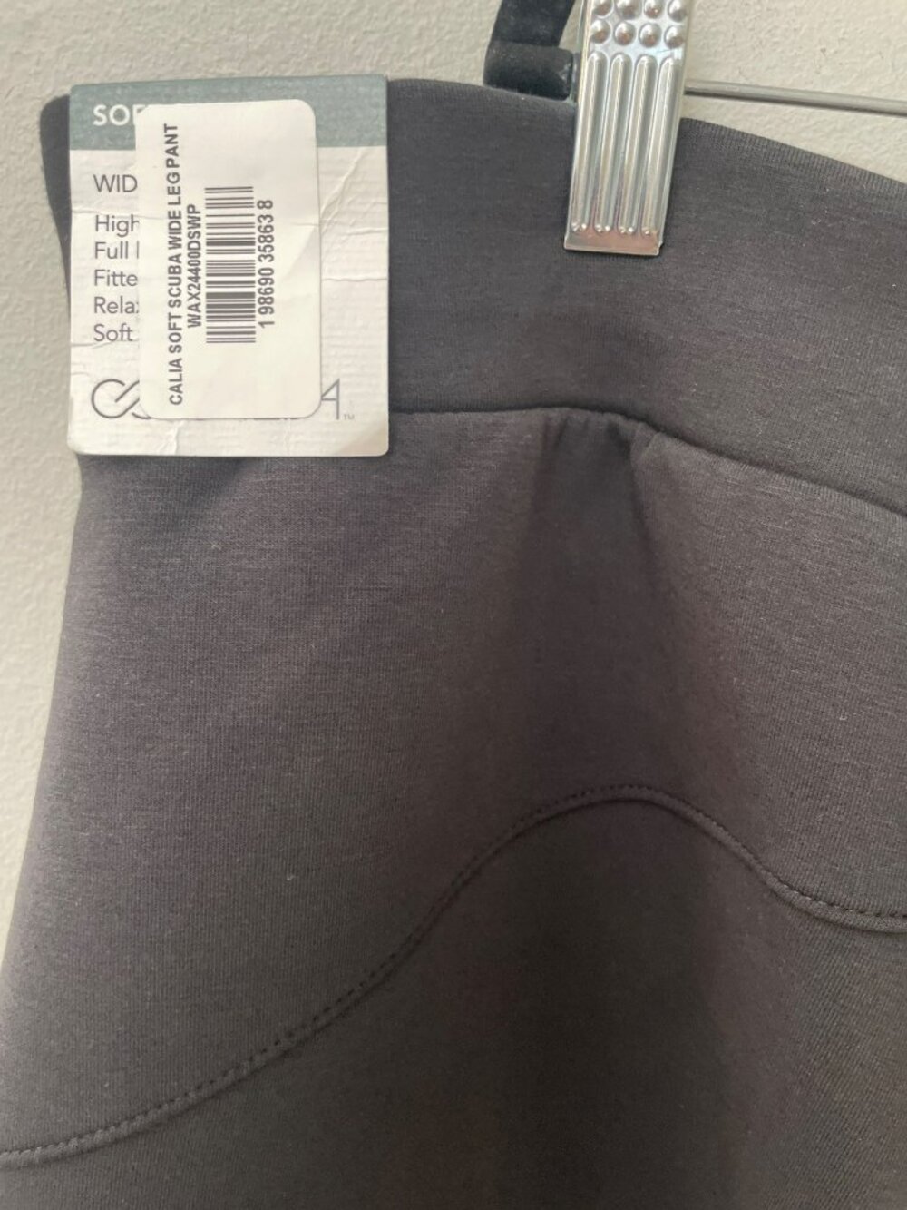 Calia Soft Scuba Wide Leg Black Pants Women's Size 3X MSRP$88 NWT - Picture 5 of 7
